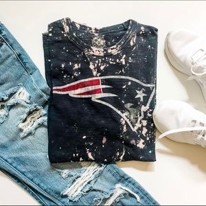 SOLD Custom New England Patriots Football Tie Dye Shirt